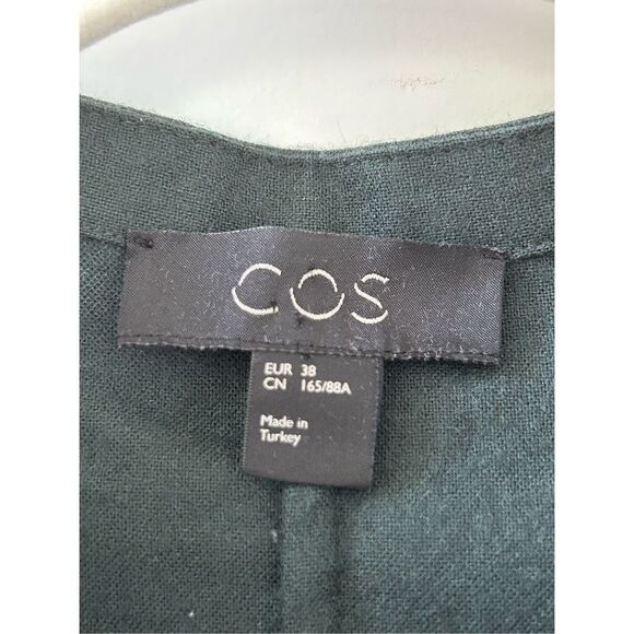 COS Wool Long Sleeve Dress Women's Navy Size US 8 - Picture 5 of 6